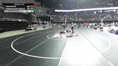 Cons. Round 1 - Spencer Bush-Graslie, Belle Fourche vs Adam Willis, Madison