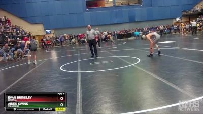 2 - 106 lbs Quarterfinal - Evan Brinkley, Central vs Aiden Swink, Strasburg