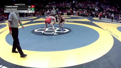 D2-157 lbs Champ. Round 1 - Gage Croley, Goshen vs Carter White, Field