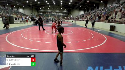 135 lbs Consi Of 4 - Gunderson Sullivan, Mountain View Youth Wrestling Club vs Zahir Granville, Georgia