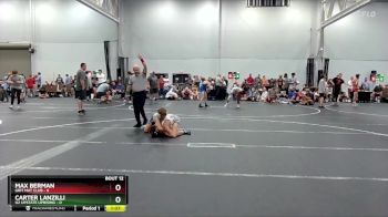 98 lbs Round 3 (8 Team) - Carter Lanzilli, U2 Upstate Uprising vs Max Berman, Grit Mat Club