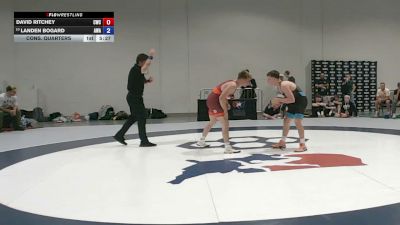 63 kg Cons. Quarters - David Ritchey, Cardinal Wrestling Club vs Landen Bogard, Askren Wrestling Academy