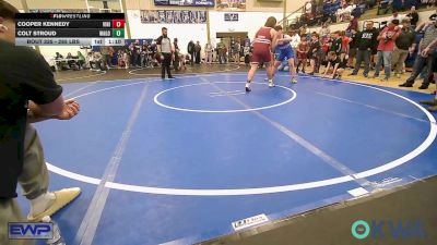 285 lbs Semifinal - Cooper Kennedy, Vinita Kids Wrestling vs Colt Stroud, Wagoner Takedown Club