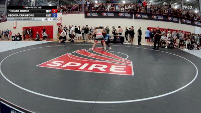 125 kg Cons. Round 2 - Chase Horne, DMV RTC vs Keonta Crawford, Castleton RTC