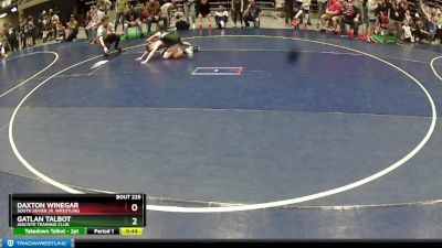 86 lbs Quarterfinal - Gatlan Talbot, Aniciete Training Club vs Daxton Winegar, South Sevier Jr. Wrestling