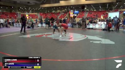 144 lbs Cons. Round 2 - Corin Lowe, OK vs Ivy Davis, KS