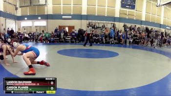 115 lbs Round 2 (10 Team) - Carson Planer, Hobart Wrestling Club vs Landon Baumann, Roncalli Wrestling Foundation