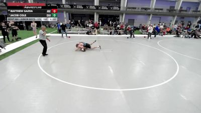 Junior Boys - 175 lbs Champ. Round 3 - Jacob Cole, Central Indiana Academy Of Wrestling vs Matthew Gazda, Arizona