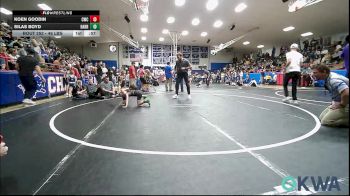 46 lbs 3rd Place - Koen Goodin, Cowboy Wrestling Club vs Silas Boyd, Harrah Little League Wrestling