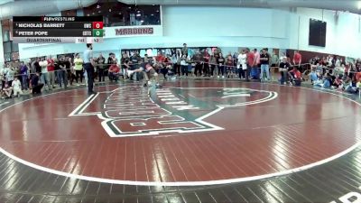 140 lbs Quarterfinal - Nicholas Barrett, Grizzly Wrestling Club vs Peter Pope, Nova WC