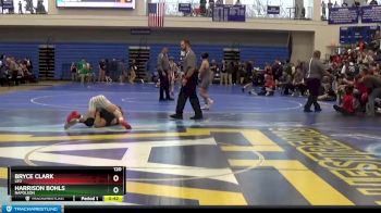 120 lbs 3rd Place Match - Harrison Bohls, NAPOLEON vs Bryce Clark, Leo