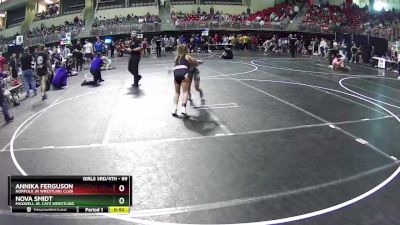 89 lbs Cons. Round 3 - Annika Ferguson, Norfolk Jr Wrestling Club vs Nova Smidt, Maxwell Jr. Cats Wrestling