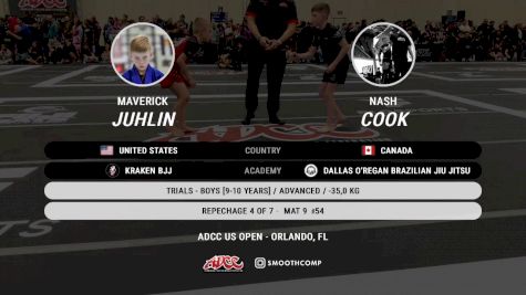 Nash Cook vs Maverick Juhlin 2025 ADCC Orlando Open/Youth Trials