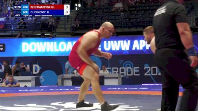 125 kg 1/8 Final - Oleksandr Khotsianivskyi, Ukraine vs Gennadij Cudinovic, Germany