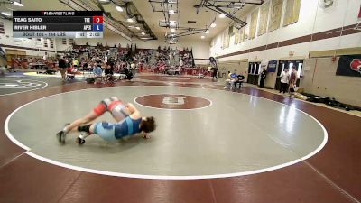 144 lbs Quarterfinal - Teag Saito, The Academy WC vs River Hibler, Apex