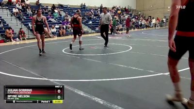 184 lbs Quarterfinal - Julian Gorring, Clackamas Unattached vs Spyre Nelson, Pacific (OR)