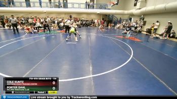 114 lbs Quarterfinal - Porter Dahl, Millard Wrestling Club vs Cole Kuntz, Southern Idaho Training Center