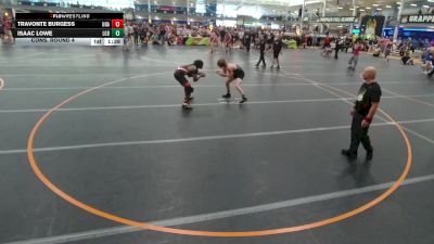 144 lbs Cons. Round 4 - Travonte Burgess, Unattached vs Isaac Lowe, Lake Gibson Braves