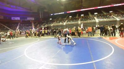 46 lbs Consi Of 8 #2 - Kamden Vonkrosigk, Riverton USAW vs Teagan Smith, Glenrock WC