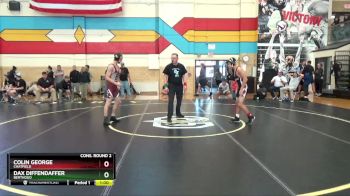 120 lbs Cons. Round 2 - Dax Diffendaffer, Berthoud vs Colin George, Chatfield