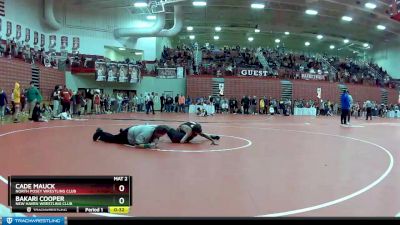 100 lbs Champ. Round 1 - Bakari Cooper, New Haven Wrestling Club vs Cade Mauck, North Posey Wrestling Club