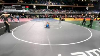 5A 106 lbs Semifinal - Esteban Vela, Corpus Christi Veterans Memorial vs Charles Alvarez, Midlothian