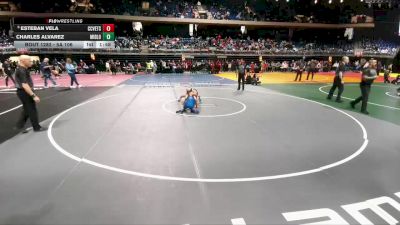 5A 106 lbs Semifinal - Esteban Vela, Corpus Christi Veterans Memorial vs Charles Alvarez, Midlothian