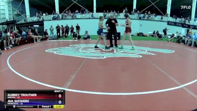 136 lbs Round 2 (4 Team) - Aubrey Troutner, Indiana vs Ava Showers, Minnesota