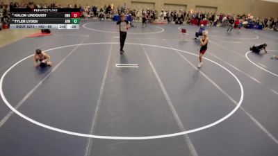 14U - 92 lbs Quarters - Lukas Hogen, Minnesota vs Clayton Wick, Centennial Youth Wrestling