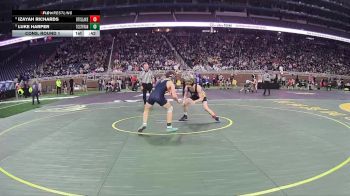 D4-120 lbs Cons. Round 1 - Luke Harper, Traverse City St Francis vs Izayah Richards, Otisville LakeVille Memorial