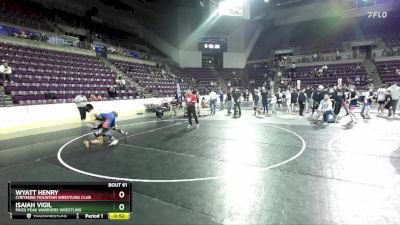 138-146 lbs Round 2 - Wyatt Henry, Cheyenne Mountain Wrestling Club vs Isaiah Vigil, Pikes Peak Warriors Wrestling