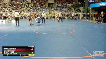 160 lbs Champ. Round 1 - Emery Noll, Bowman County/Beach vs Landan Spear, Kenmare-Bowbells