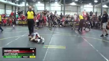 52 lbs Round 1 (6 Team) - Wyatt McClain, American Gladiators vs Zachary Toomey, Steel Valley Pscychos