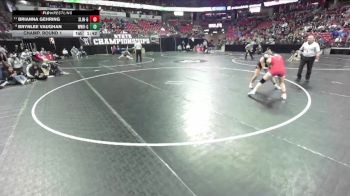 Girls 152 lbs Champ. Round 1 - Brianna Gehring, Slinger-Girls vs Brynlee Vaughan, Wautoma/Wild Rose-Girls