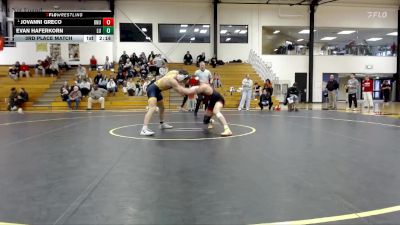 165 lbs 3rd Place Match - Jovanni Greco, Ohio Northern vs Evan Haferkorn, Lakeland University