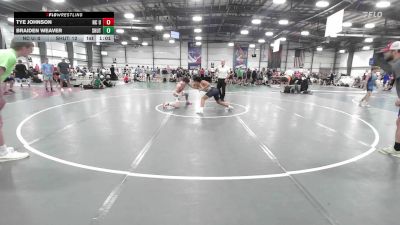 126 lbs Round Of 16 - Tye Johnson, NC United vs Braiden Weaver, Team Shutt