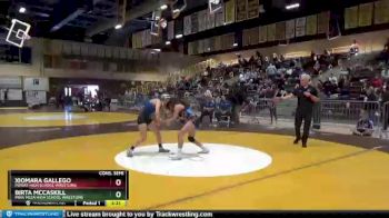 112 lbs Cons. Semi - Xiomara Gallego, Poway High School Wrestling vs Birta Mccaskill, Mira Mesa High School Wrestling