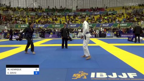 MARCOS HENRIQUE vs ETHAN DAVID 2023 Brasileiro Jiu-Jitsu IBJJF