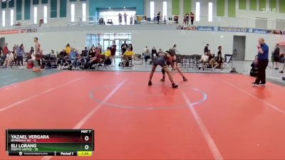 120 lbs Round 5 (6 Team) - Eli Lorang, Misfits United vs Yazael Vergara, Riverdale WC