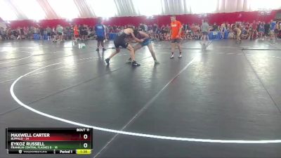 150 lbs Quarters & Wb (16 Team) - Maxwell Carter, Buffalo vs Eykoz Russell, Franklin Central Flashes B