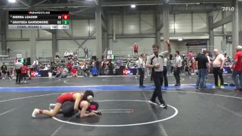 120 lbs Cons. Round 3 - Sierra Loader, Caney Valley vs Graysea Gardenhire, Clearwater