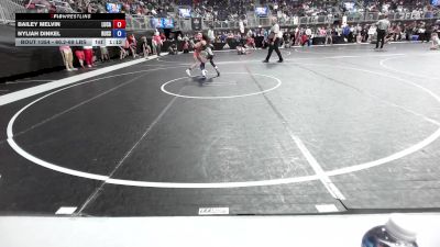 66.2-69 lbs Rr Rnd 2 - Bailey Melvin, Lucas Wrestling Club vs Nyliah Dinkel, Russell Wrestling Club