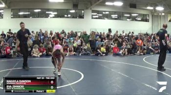 110 lbs Quarterfinal - Eva Zimnicki, West Bloomfield WC vs Nakayla Dawson, Dearborn Heights WC