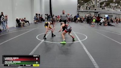 80 lbs Semis (4 Team) - Landon Girch, Headhunters vs Michael Benner, Brawler Elite