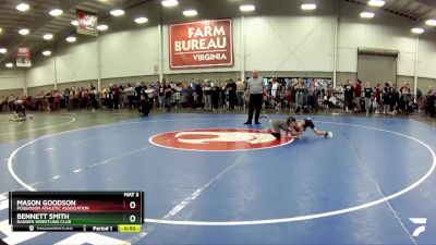 53 lbs Cons. Round 6 - Mason Goodson, Poquoson Athletic Association vs Bennett Smith, Ranger Wrestling Club