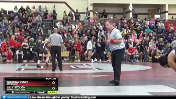 130-139A 1st Place Match - Lilly Stough, Waverly-Shell Rock vs Arianna Vesey, Bettendorf