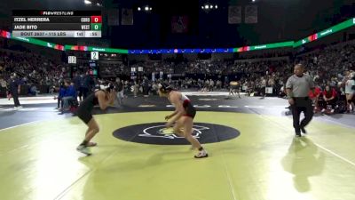 115 lbs Consi Of 16 #2 - Itzel Herrera, Corona (SS) vs Jade Bito, Westmont (CC)