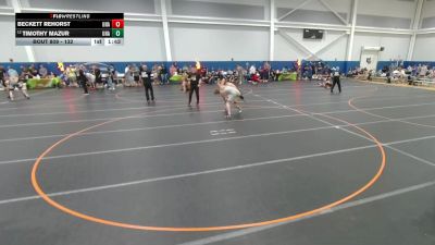 132 lbs Cons. Round 4 - Timothy Mazur, Unattached vs Beckett Rehorst, Unattached