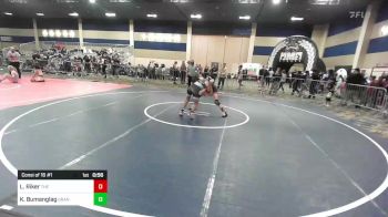 123 lbs Consi Of 16 #1 - Luke Riker, The Wrestling Coach vs Keoni Bumanglag, Granite WC