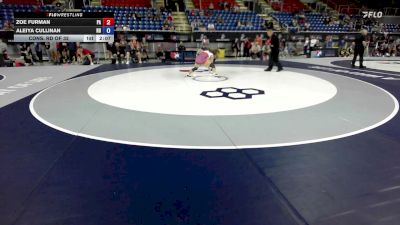 135 lbs Cons. Rd Of 32 - Zoe Furman, PA vs Aleiya Cullinan, ND